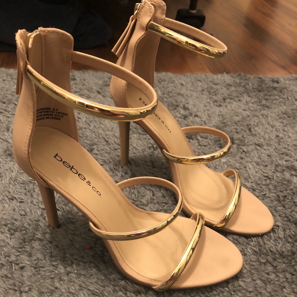 bebe & co nude heels